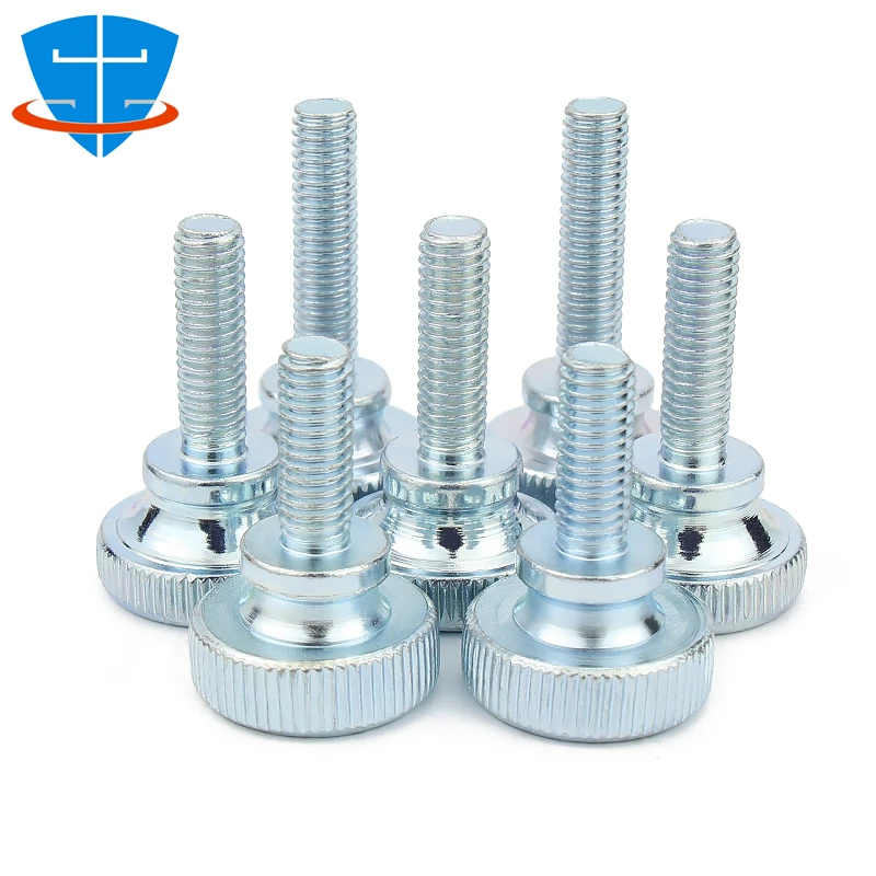 

10pcs M3 M4 M5 M6 M8 M10 GB834 DIN464 Knurl High Step Hand Tighten Thumb Screw Curtain Wall Glass Lock Big Head Adjustment Bolts