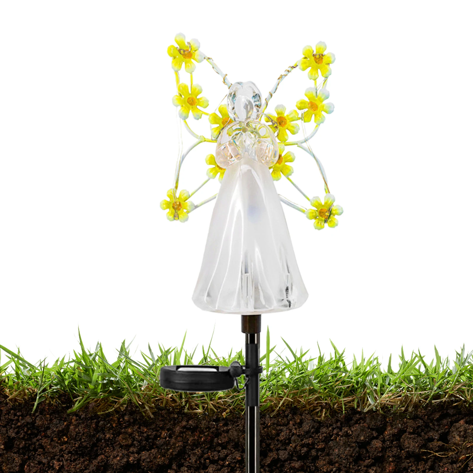 

Solar Angel Garden Stake Lights Flower Fairy Design Solar Stake Lights Outdoor Decorative Waterproof Solar Garden Angel
