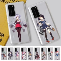 azur lane phone case for samsung a51 a52 a71 a12 for redmi 7 9 9a for huawei honor8x 10i clear case