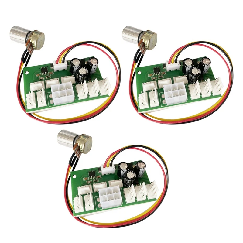 

3Pcs Computer Case Miner Fan Speed Controller 8-Channel Fan Hub PWM High-Power Violent Fan Controller Fan Speed Governor