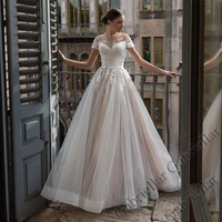gabriellar 2022 laceup sweetheart wedding dress flowers exquisite appliques shortsleeve mopping gown vestido de novia women