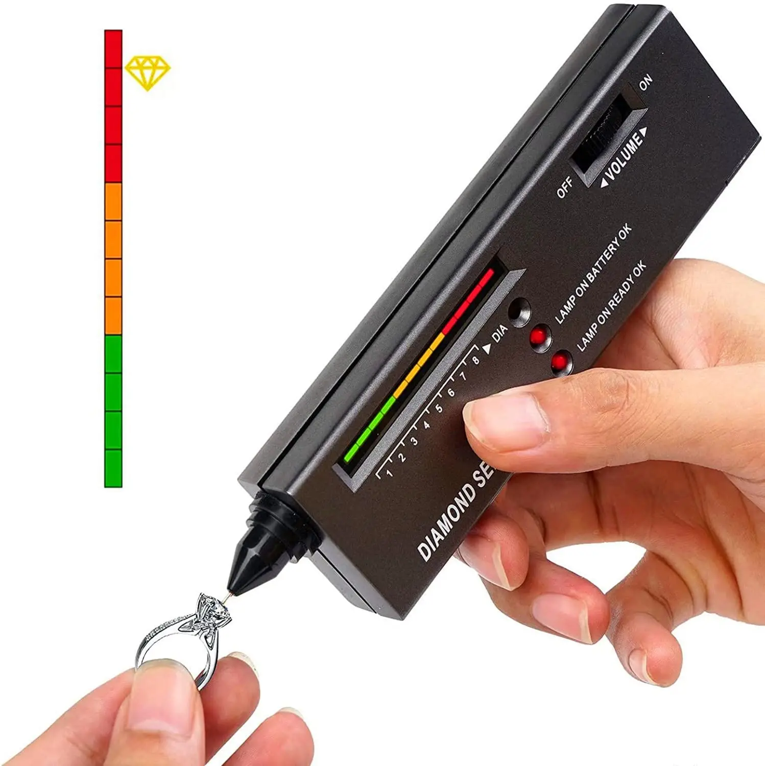 

Diamond Tester High Accuracy Diamond Tester Pen Jewelry Diamond Tester Professional Diamond Selector Diamond Tester Kit