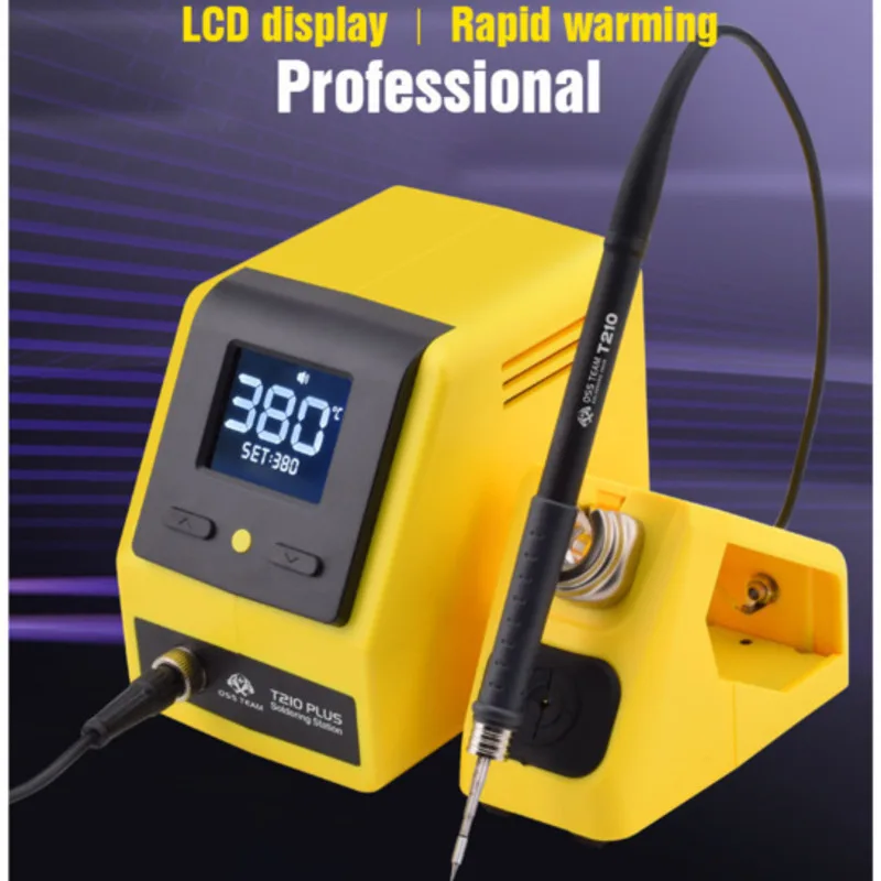 OSS T210 Plus светодиодная цифровая паяльная станция 120 Вт для сварки печатных плат