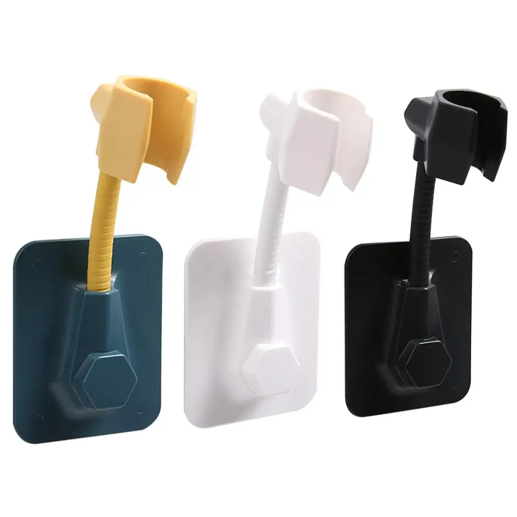 

Universal Shower Holder Paste The Shower Head Holder Wall Mounted Handheld Bracket Punch-Free Multifunction Bathroom Accessories