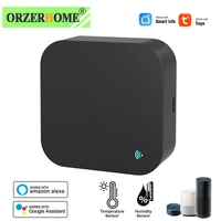 orzerhome tuya smart ir remote control temperature and humidity sensor for air conditioner tv dvd ac works with alexa homekit
