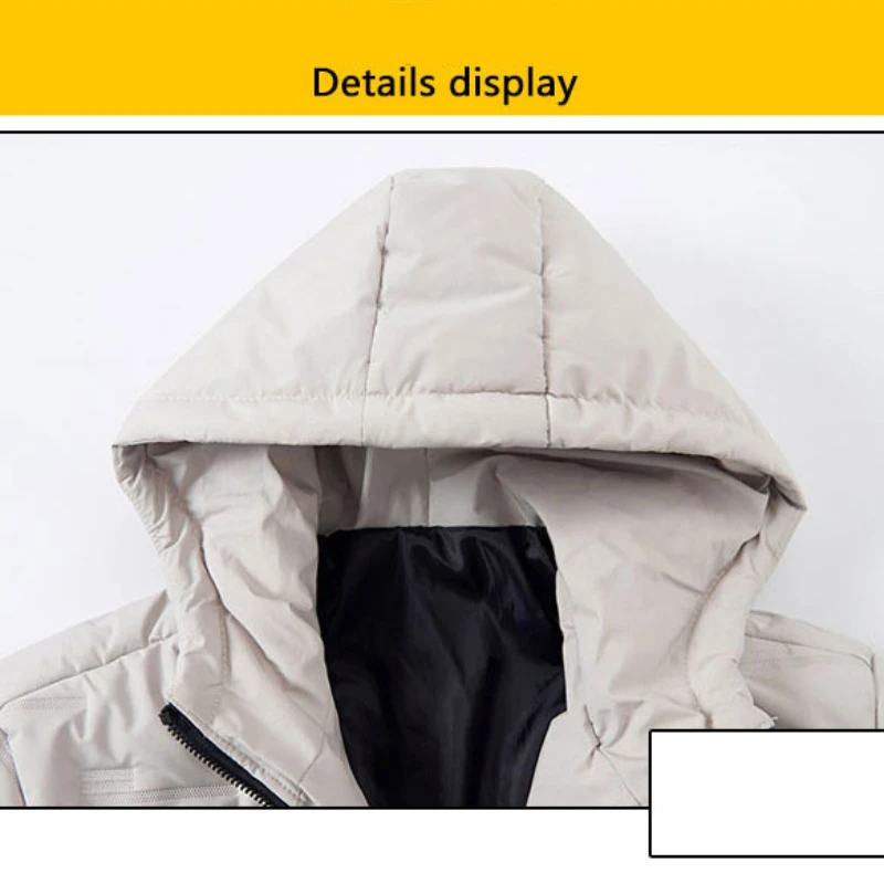 VARSANOL Winter Black Parkas Men Hooded Jacket Coats Man New Warm Men's Clothing Casual Jacket Solid Outwear Coat Oversized 5XL