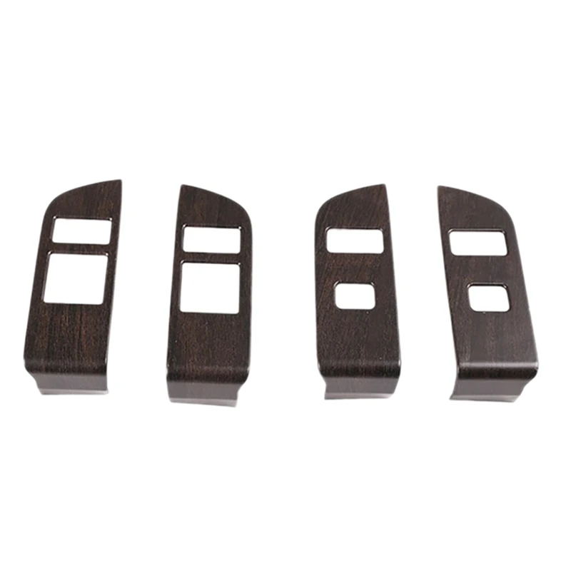 

4Pcs Window Lift Switch Cover for 2021-2022 Land Rover Discovery 5 Oak Grain
