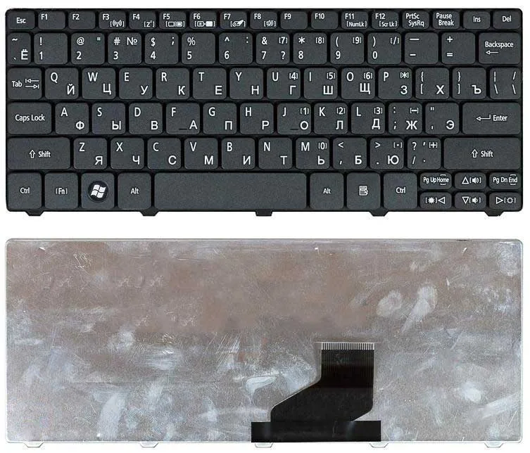 Клавиатура для ноутбука Acer Aspire One 521 532H AO532H D255 D260 D270 NAV50 PAV80 черная|Клавиатуры