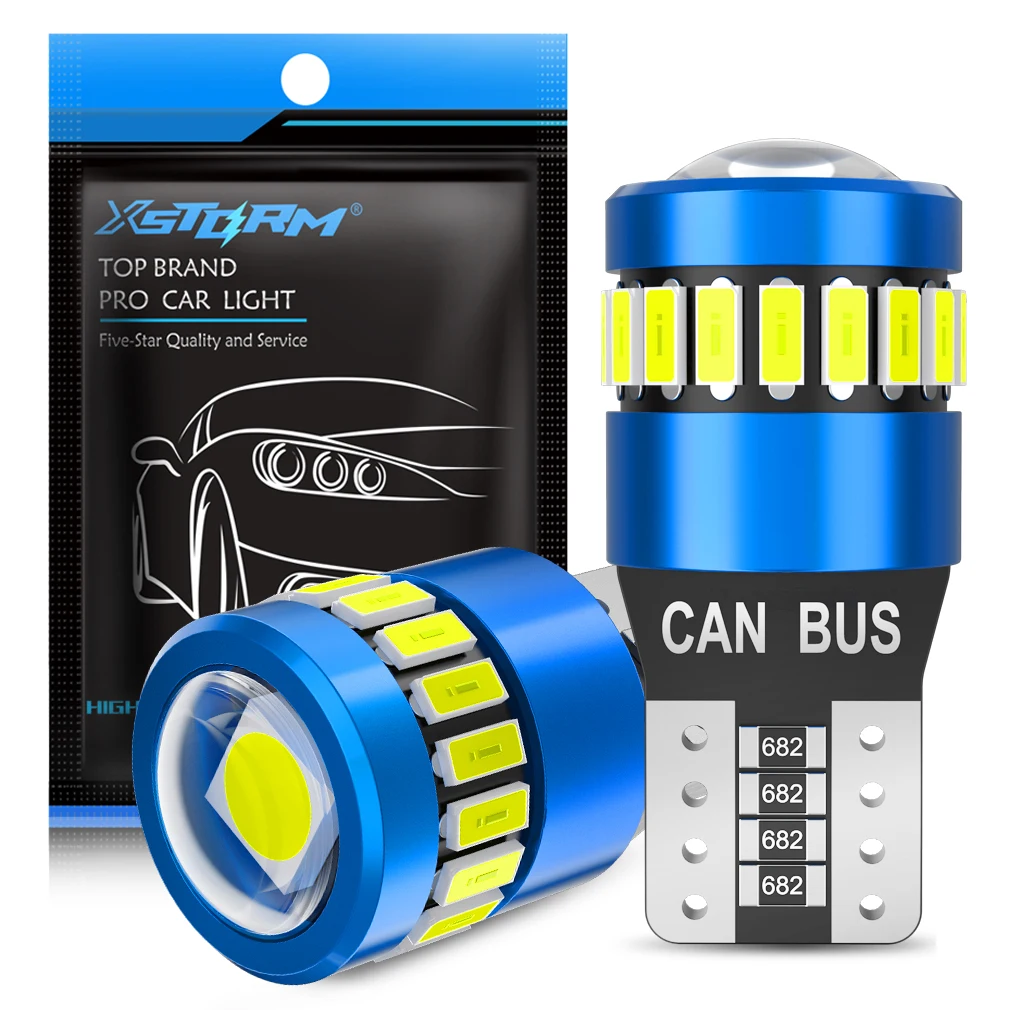 

2 шт. T10 W5W Canbus светодиодный салон автомобиля боковой фонарь 194 3030 SMD 5 Вт автомобильный купольный светильник для чтения номерного знака сигнальная лампа 6500K 12 В