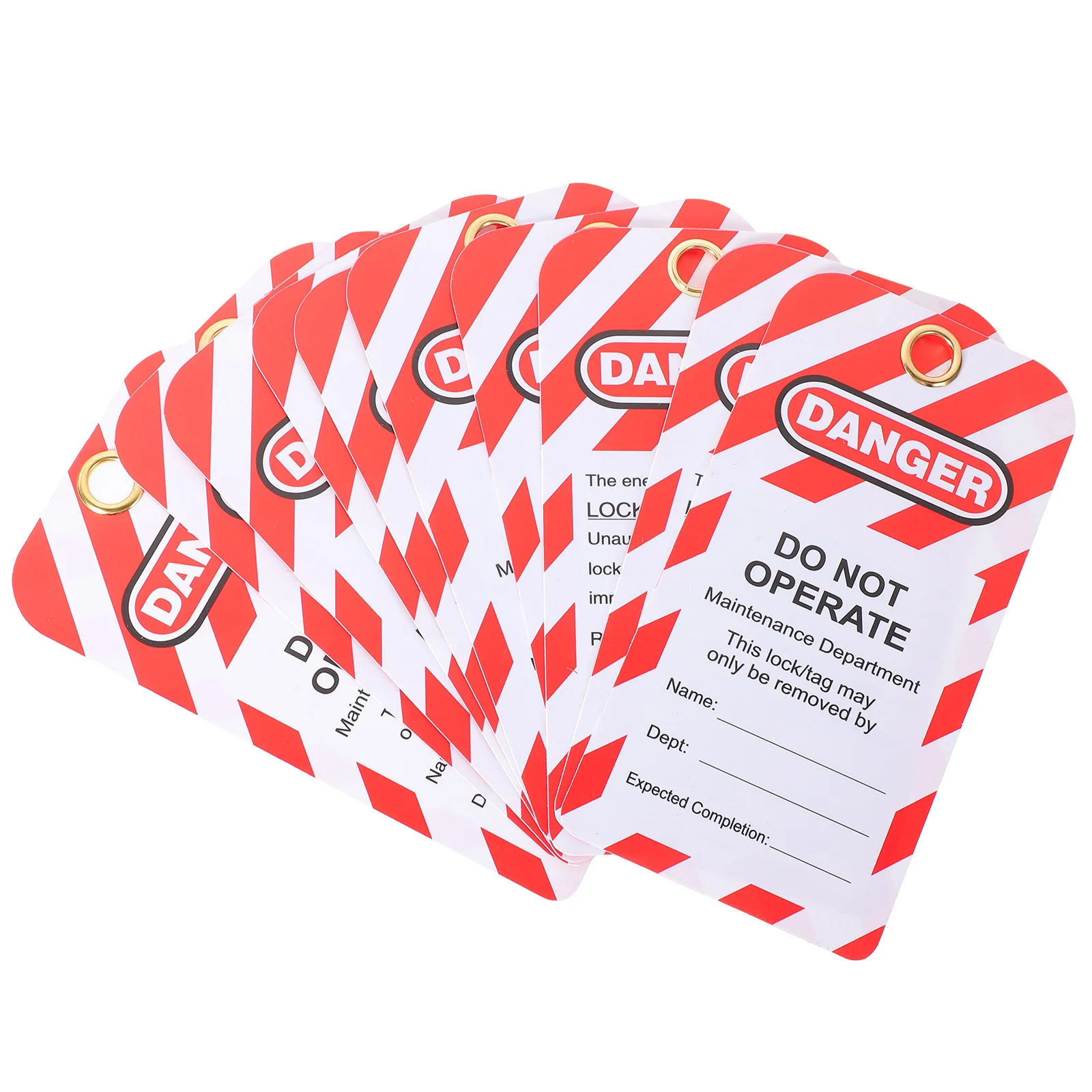 

Do Not Operate Tags Equipment Lockout Danger Warning Hanging Repair Plastic Tabs