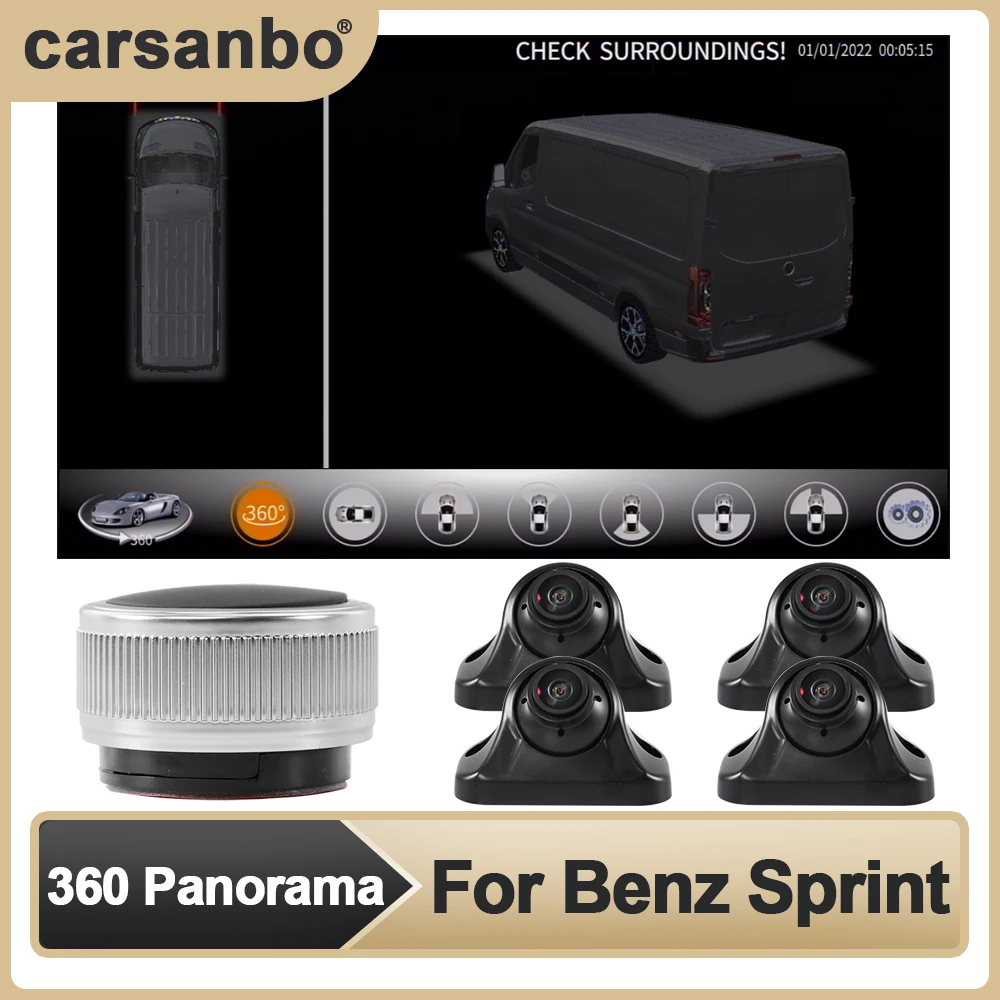 

1080P 360 Panoramic Bird's-eye System System Is Applicable To Spent HD Sony 225 Lens 360 Seamless Surround View Video Recorder