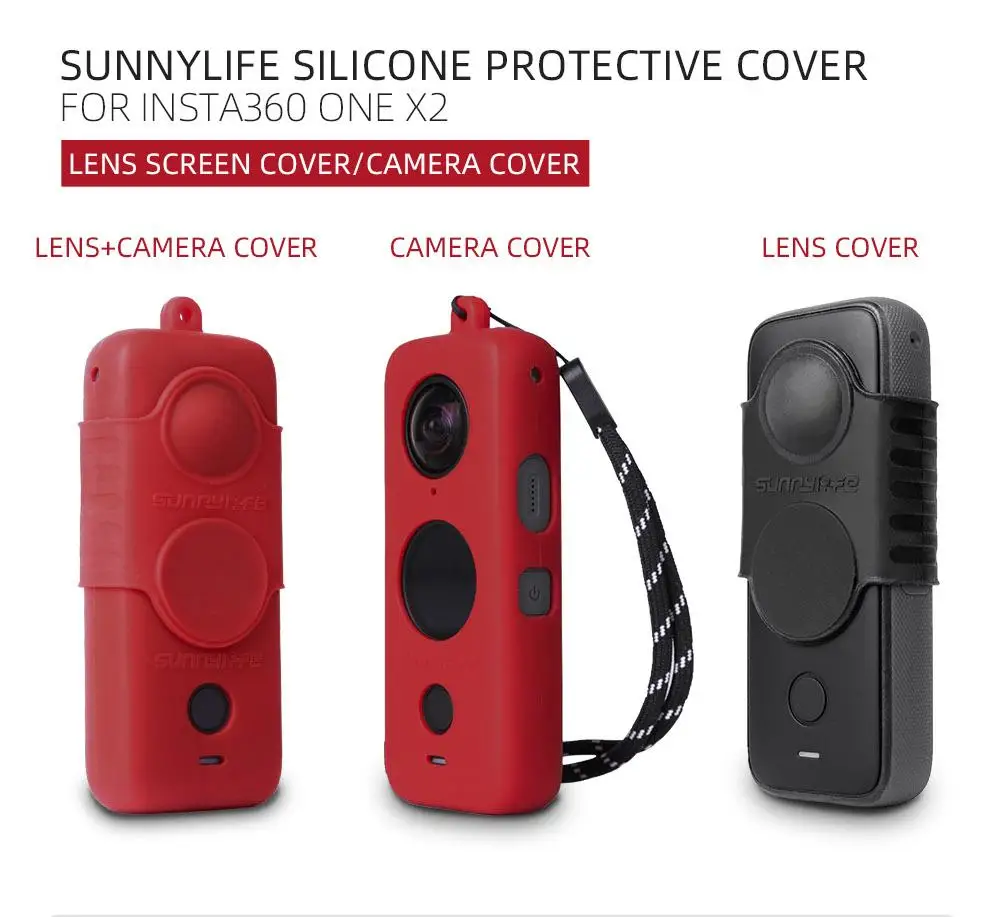 

For Insta360 ONE X2 Soft Silicone Protective Cover Lens Screen Protector Scratchproof Camera Case Accessory For insta360 ONE X2