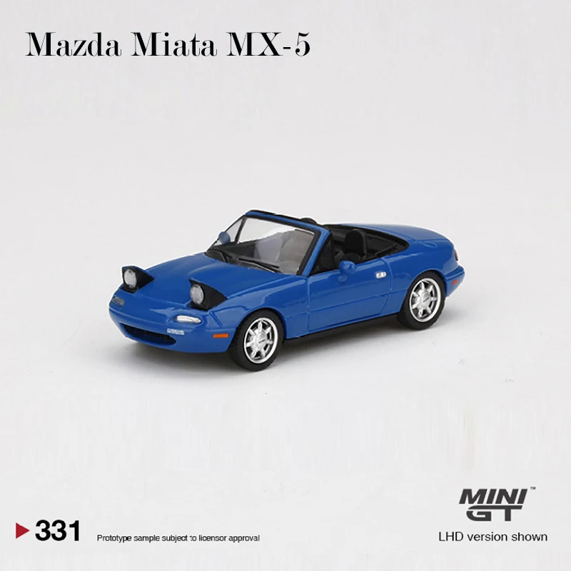 MINI GT 1:64 Mazda Miata MX-5 Headlight Up Alloy Model Car Die-cast Collection Vehicle - LHD