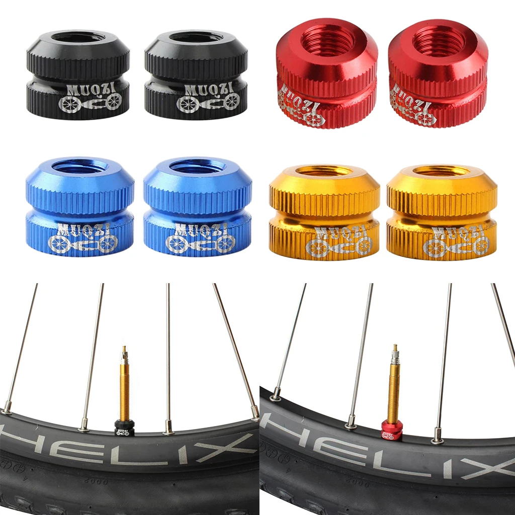 

2pcs Bike Vacuum Tire Law Mouth Nut Bicycle Tire Inner Tube Valve Caps Covers Cycling Tire Repair Maintain Bike Accessories