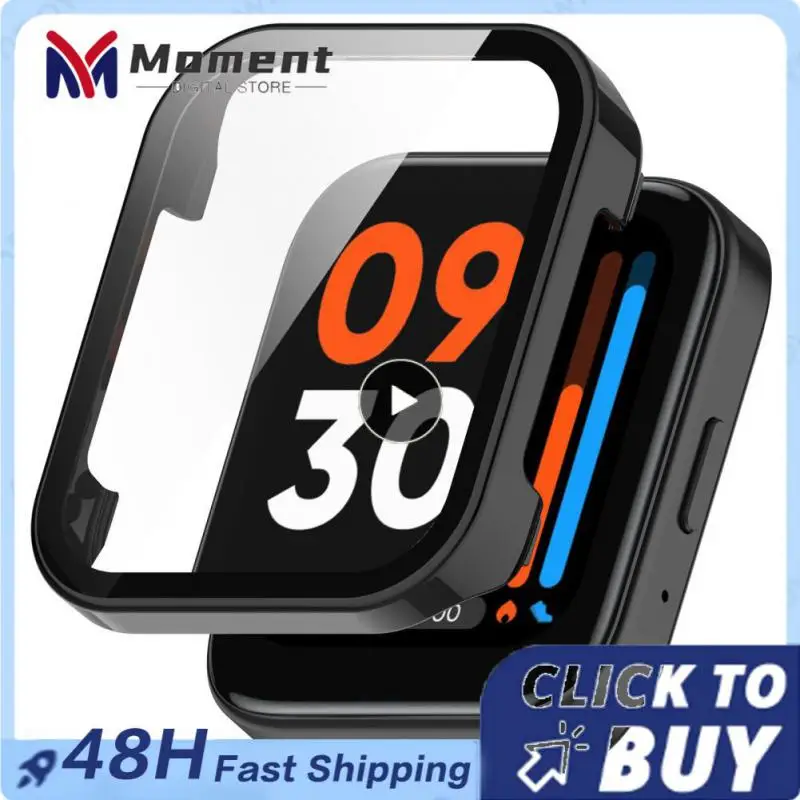 

For Realme Watch3 Screen Protector Tempered Glass Protective Shell Pc Bumper Cover Protective Case Protective Cover