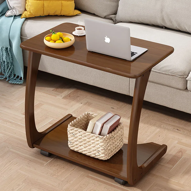 

Dining Wood Modern Small Mobile Side Table Auxiliary Glamour Entryway Side Coffee Table Bedroom Design Mesas Home Furniture