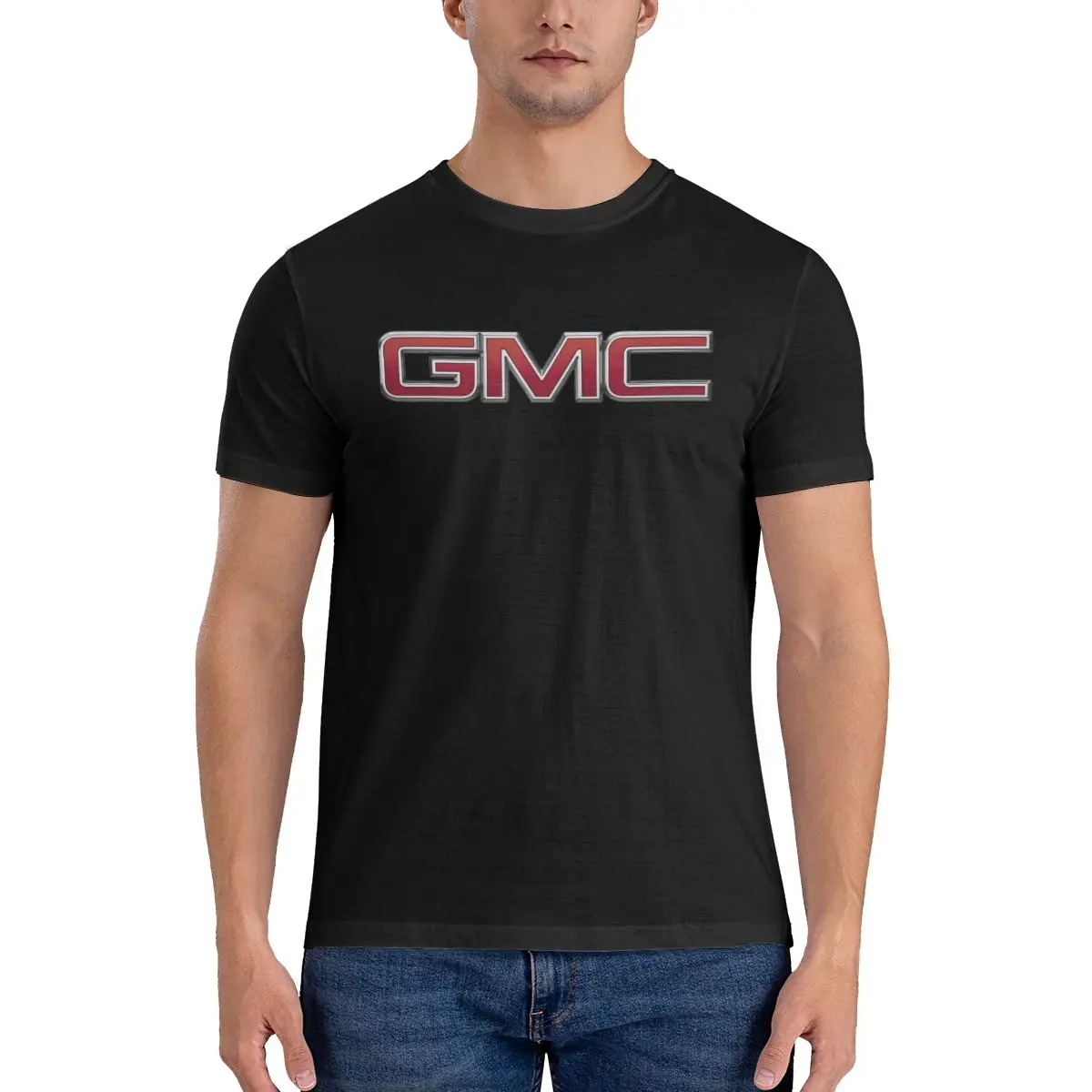 

GMC модная футболка с принтом Хлопковая мужская футболка мужские топы забавная футболка с коротким рукавом