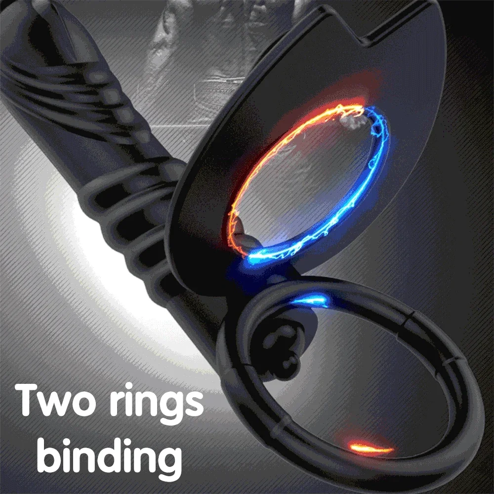 Вибратор с двойным проникновением для пар мужской ремешок большой анальной