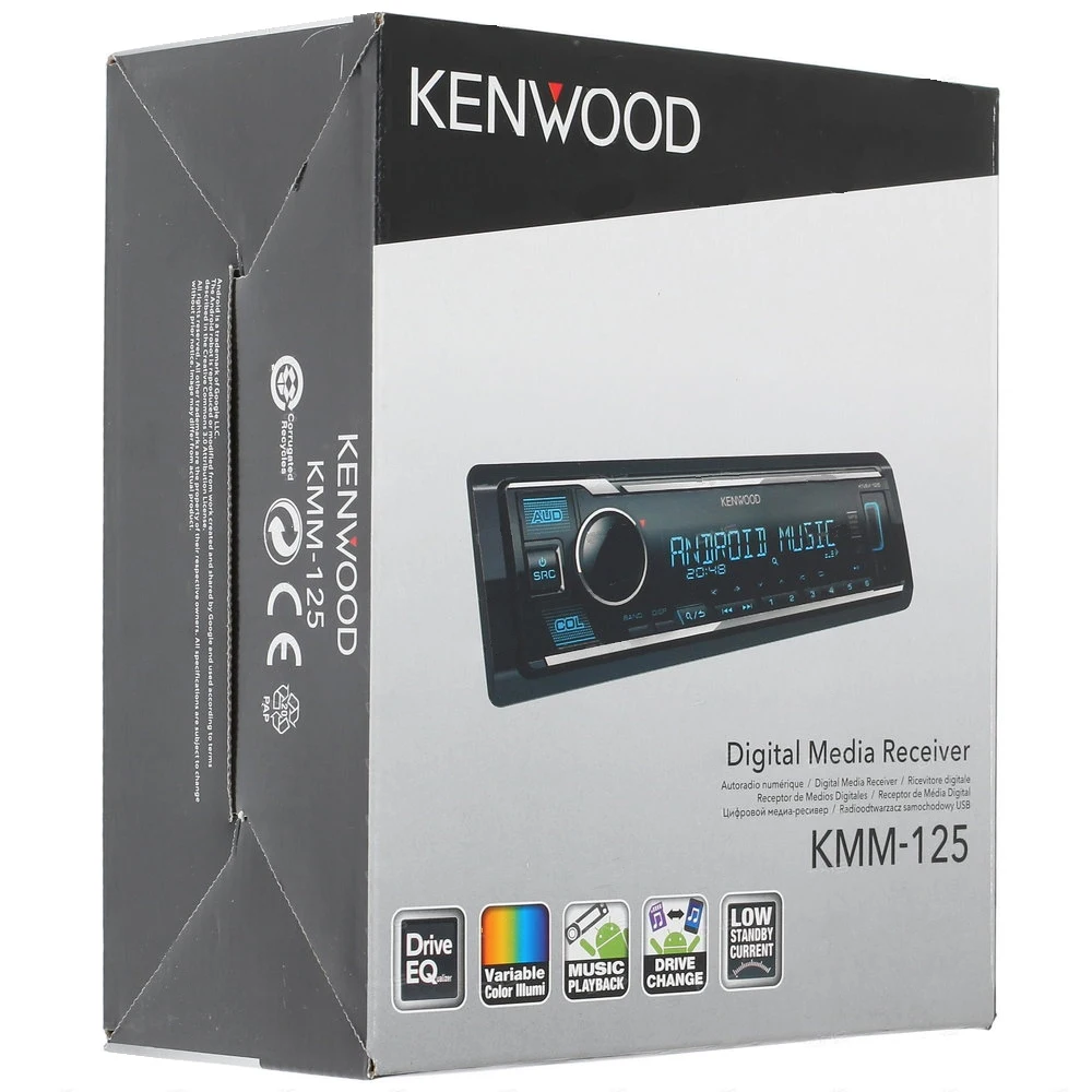 Медиа-ресивер KENWOOD KMM-125 автомобильный цифровой |