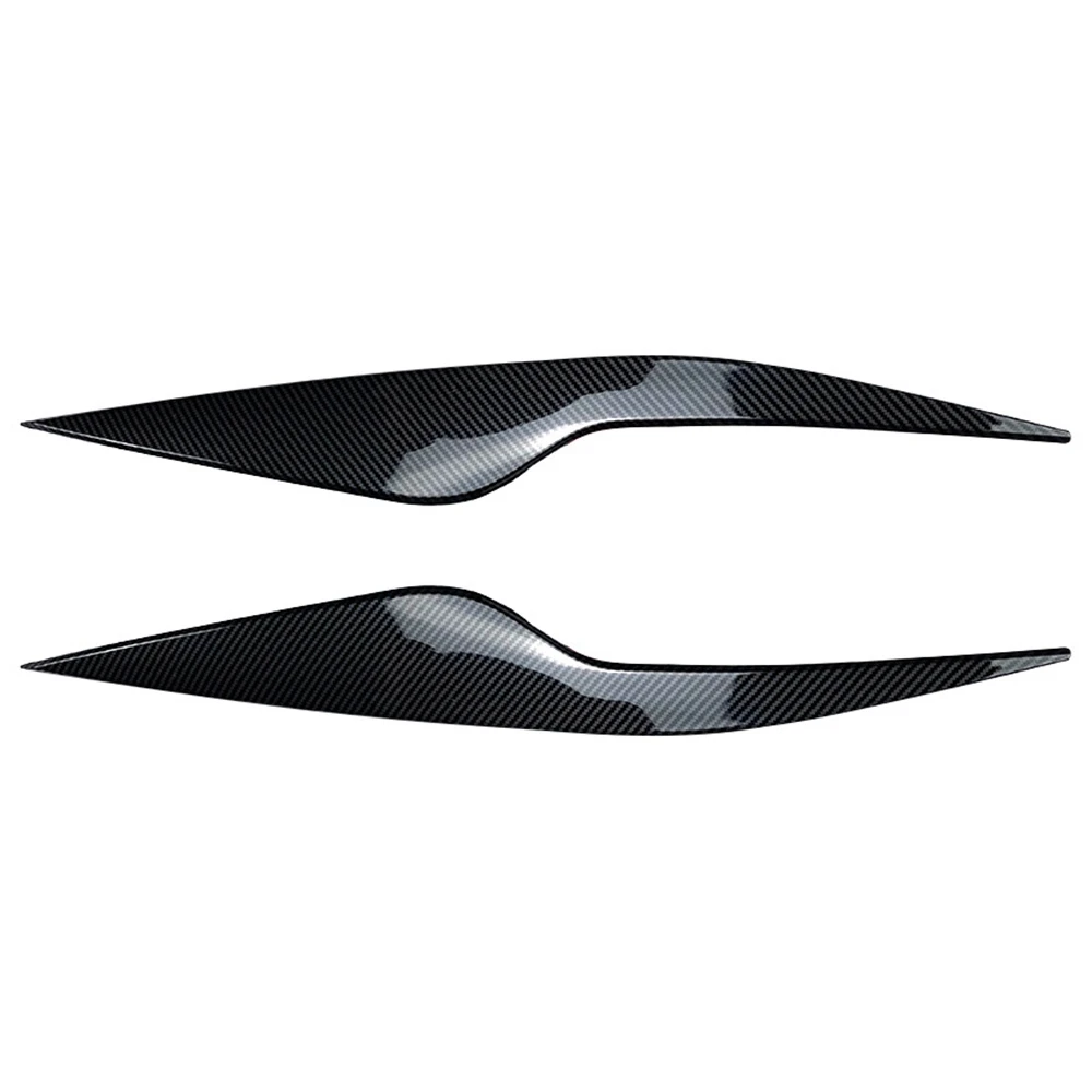 

Car Carbon Fiber Headlights Eyebrows Eyelids Cover Eyelash Head Light Lamp Stickers for Ford Focus MK2.5 2008-2011