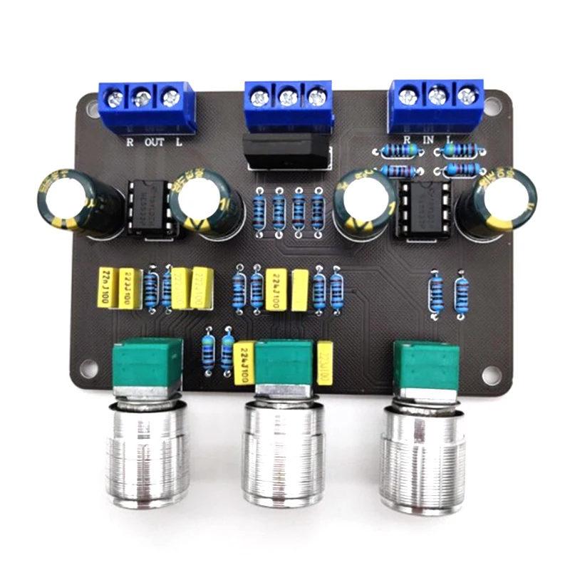 

Dual NE5532 Tone Stereo Preamplifier Board Audio HiFi Amprifier Equalizer Preamp Treble Bass Tone Control Pre Amplifier