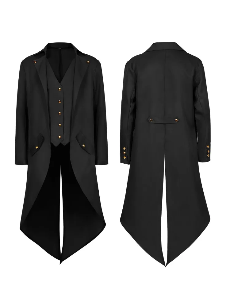 Пальто Принца В Стиле Ретро Винтажный Костюм На Хэллоуин Унисекс Куртка Среднего