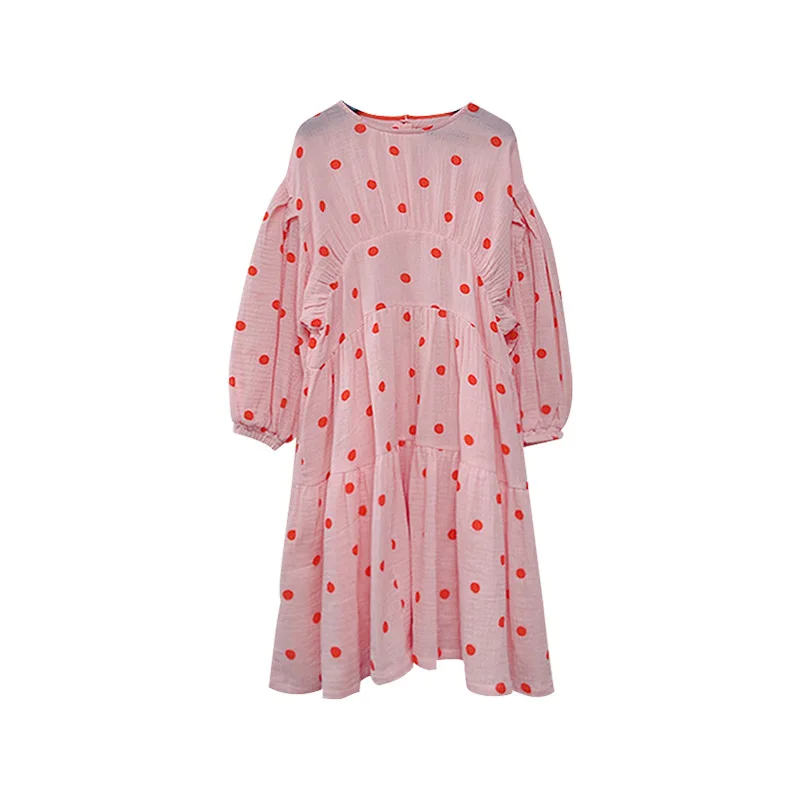 Children Clothes Girls Dress For 2022 New Spring Korean Kids Flower Print Princess Baby Child Clothings Teenagers Costumes |