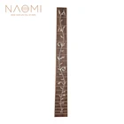 Накладка на гриф для акустической гитары NAOMI, накладка на гриф из розового дерева для 41 дюйма, 20 ладов, аксессуары для гитары
