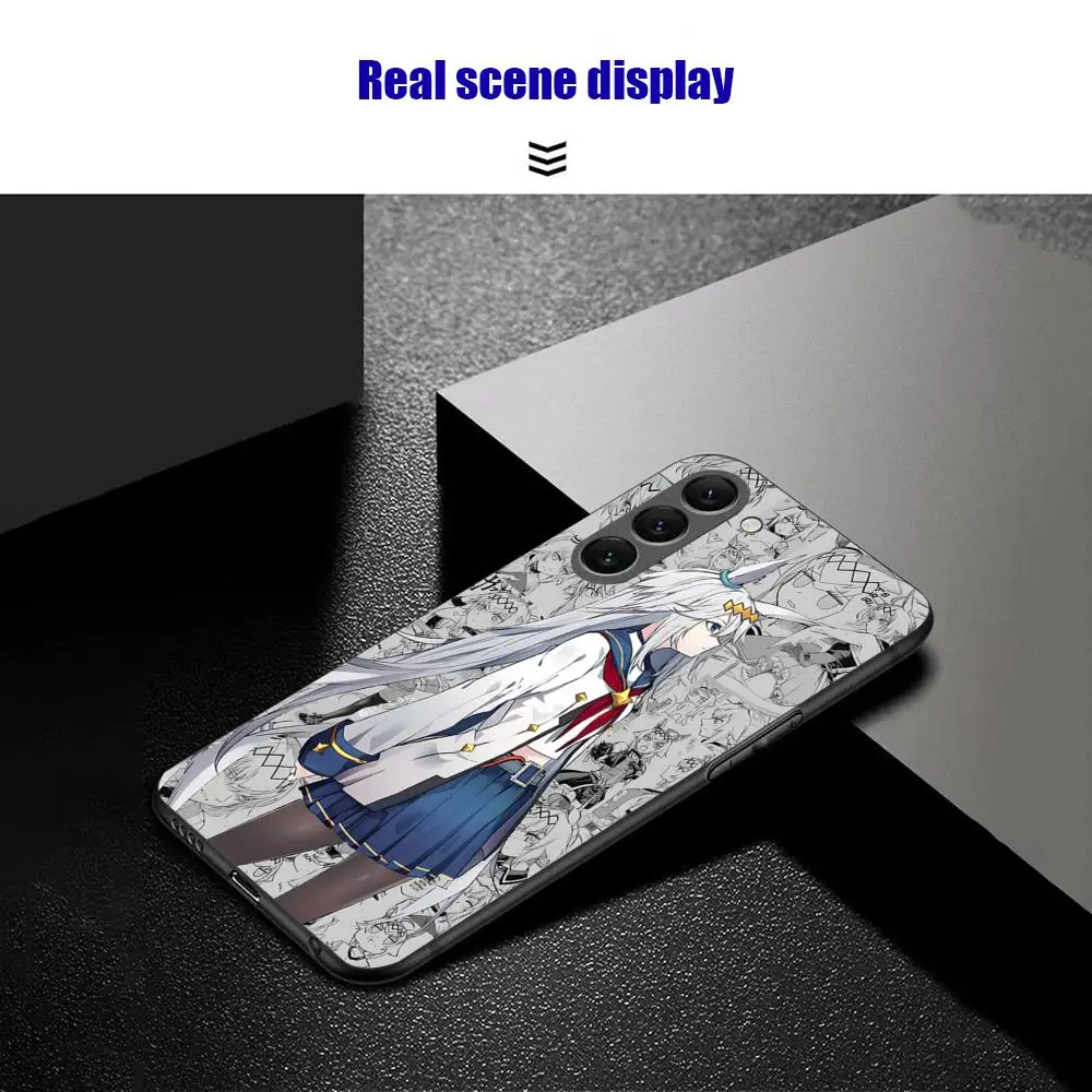 Фото Популярный чехол для телефона в стиле аниме для Samsung Musume Galaxy S26 S25 S24 S23 Cool S22 S21 Plus Uma Ultra Note20, мягкий, черный №3