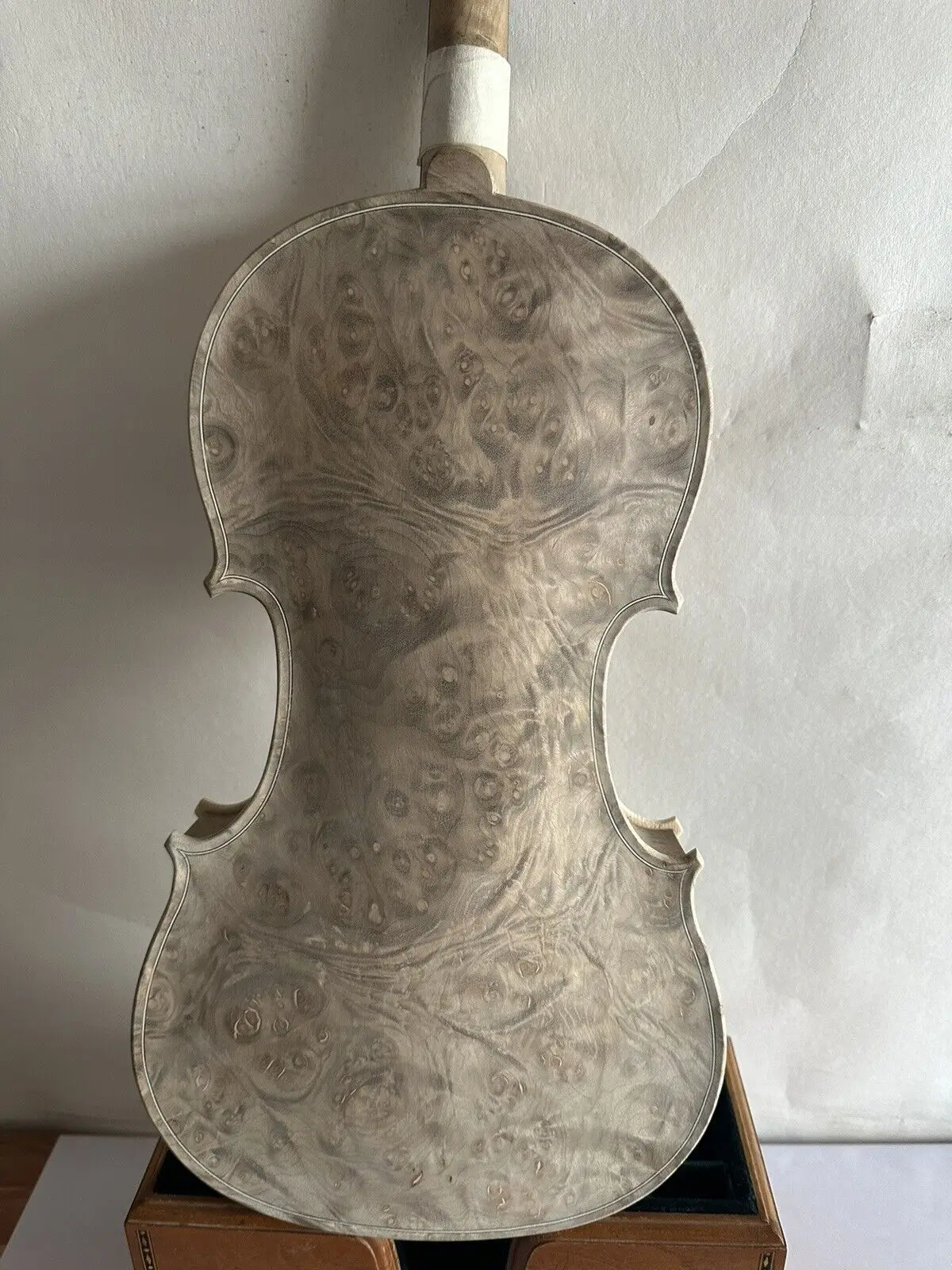 4/4 скрипка без лакировки птичий глаз Кленовая древесина задняя сторона старой