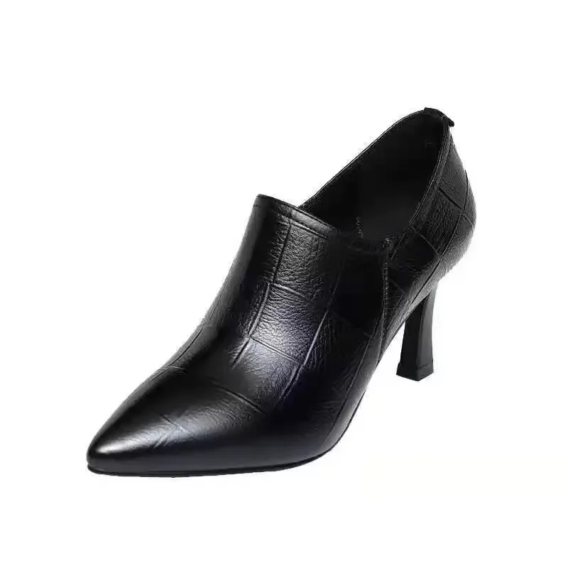 Marlisasa/женские модные черные ботильоны высокого качества в клетку с узором на