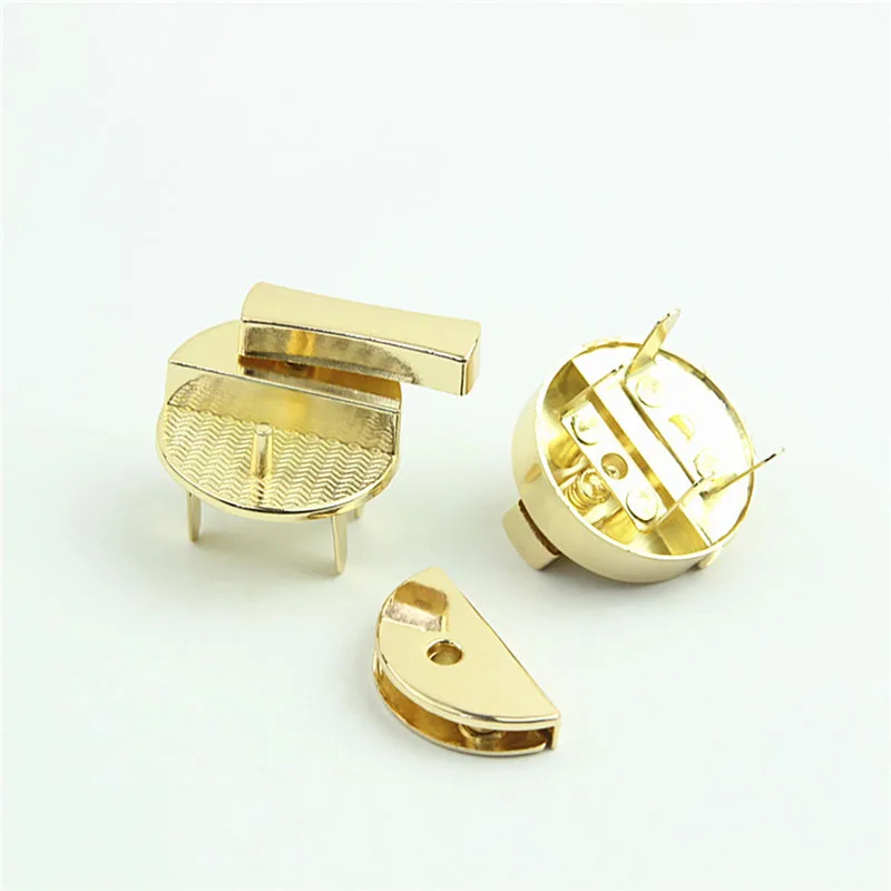 10Pcs 30mm Round Metal Bag Snap Lock Handbag Clasps Closure Buckle DIY Purse Pushed Locks Bags Replacement Hardware Accessories