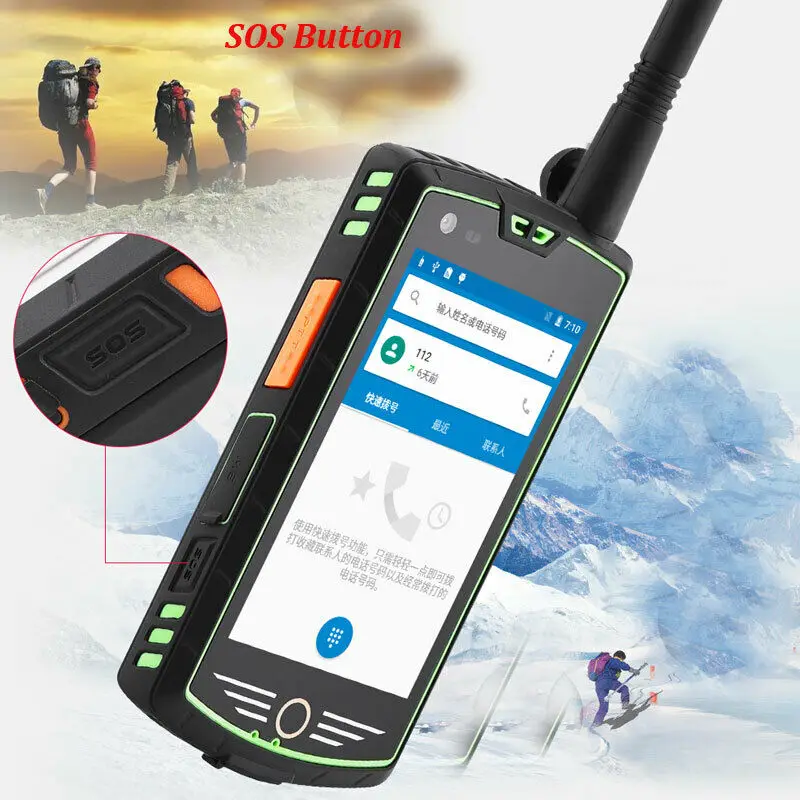 

E0339 R700 IP68 Waterproof SmartPhone 3GB 32GB 4.0 Inch NFC SOS Android 5.1 5000MAH 4G PPT two way poc dmr radio Walkie Talkie