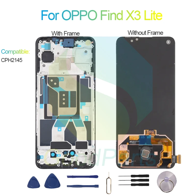 ЖК-экран для OPPO Find X3 Lite 6,43 дюйма CPH2145 Find X3 Lite, сменный сенсорный дигитайзер в сборе (art.: 3920c512a37ae) - 3920c512a37ae