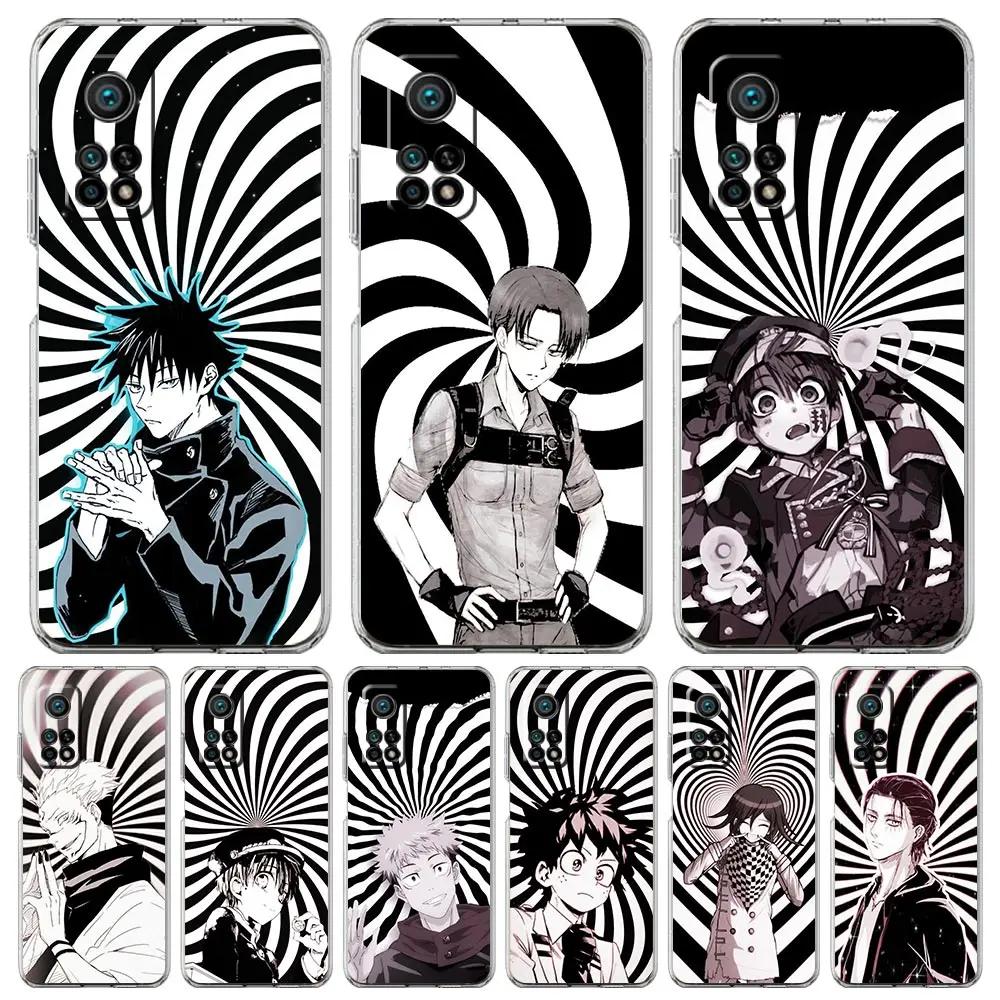

Popular Anime Jujutsu Kaisen Phone Case For Xiaomi Poco X3 NFC F3 M3 GT M4 Mi 11 Lite 5G Ultra 11T 11X 12 Pro 11i 12X Soft Cover