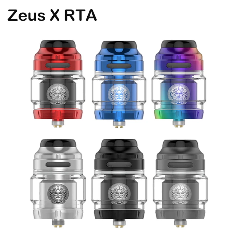 

Zeus X RTA 25mm Atomizer 4.5ml/3.5ml Tank Single Dual Coil Pyrex Glass Tank 810 Drip Tip Vape Mod Pen Vs Zeus X Mesh RTA