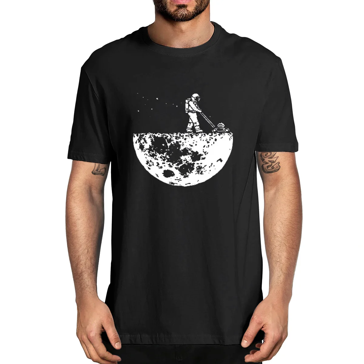 

Unisex 100%Cotton Lunar Cleaner Printing Loose O-Neck Summer Men's Novelty T-Shirt Harajuku Streetwear Casual Women Soft Top Tee