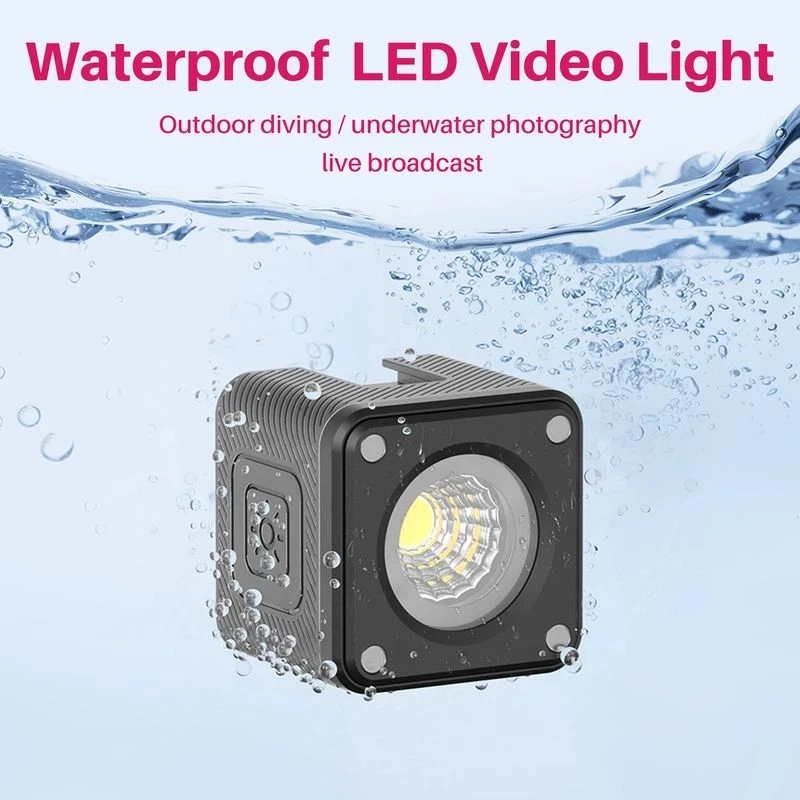 

Ulanzi Cute Lite L2 IP68 Mini Video Light with Color Filter Diffuser Honeycomb Photography Light for DSLR Camera Light