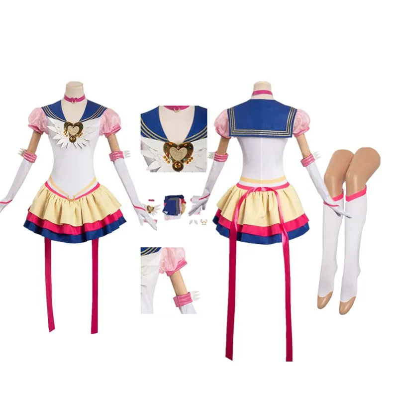 

Женский костюм для косплея из Аниме Tsukino Usagi, платье-Матрос, костюмы для костюмированной вечеринки на Хэллоуин