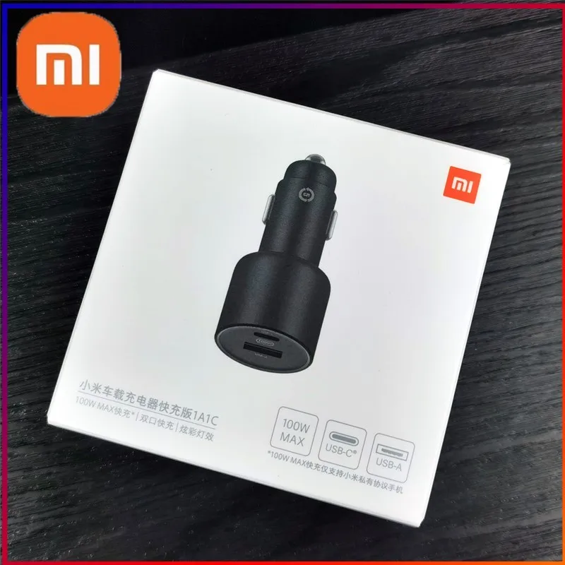 

Автомобильное зарядное устройство Xiaomi 100 Вт, два Usb разъема, быстрая зарядка, для Mi 11T, 12 Pro, 11 Ultra, 12X, Redmi Note 11, 10, 9