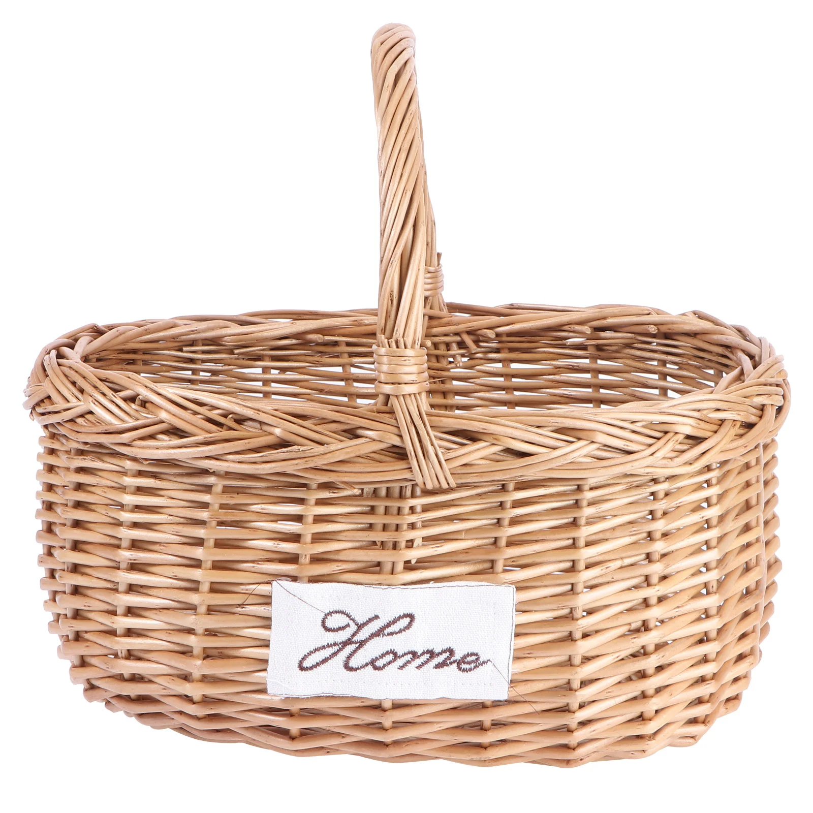 

Portable Storage Basket Containers Fruit Simple Holder Creative Shopping Picnic Wicker Flower Weaving