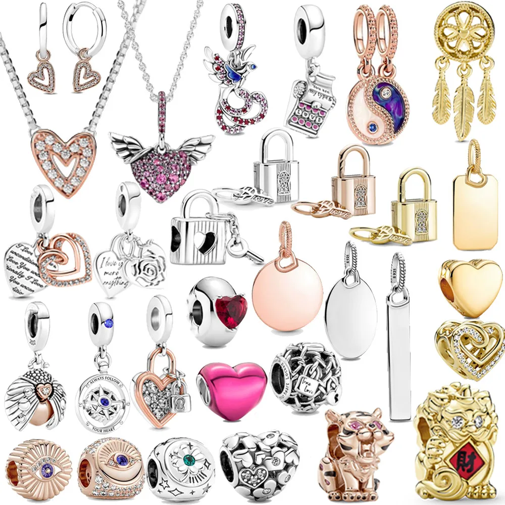 Женский браслет из серебра 100% пробы с подвеской |