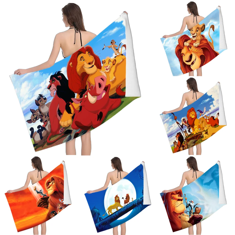 Полотенце T-The Lion King S-Simba пляжное полотенце с узором быстросохнущее и