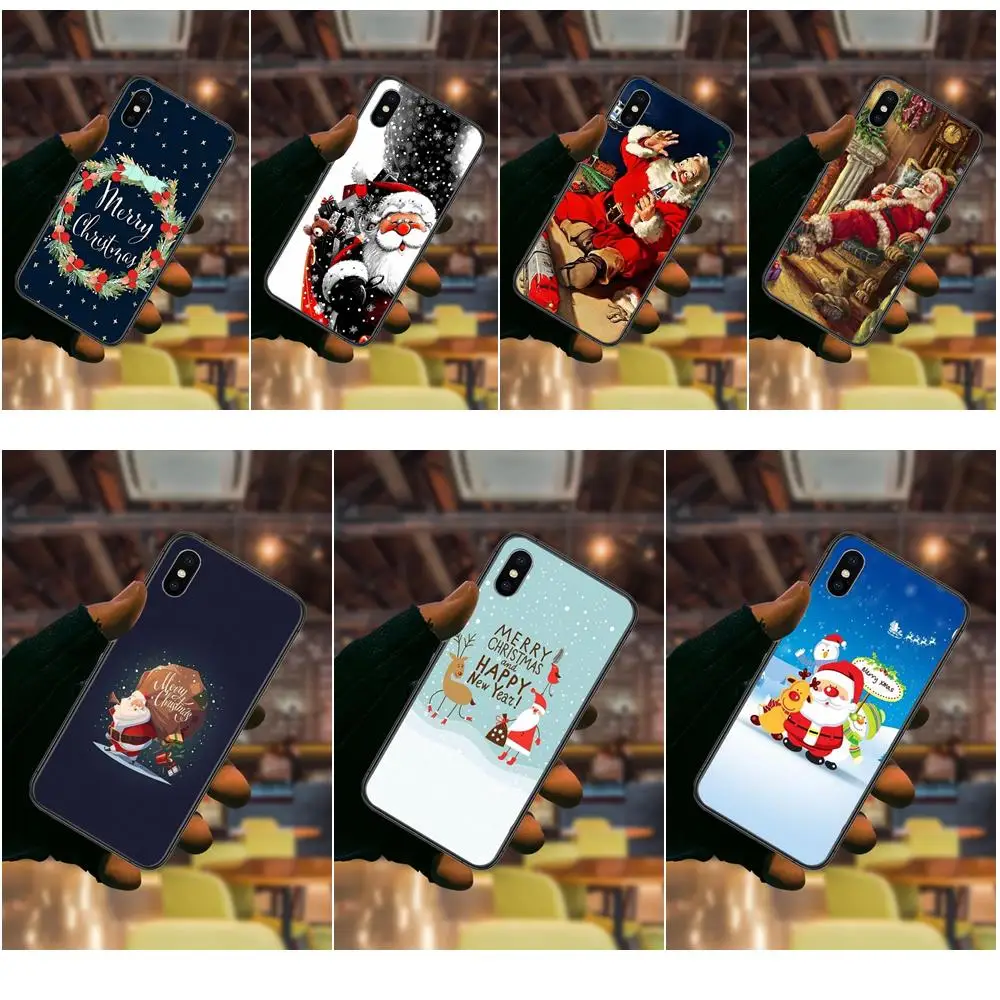 For Xiaomi Mi A1 A2 A3 CC9 CC9e 5X 6 6X 8 9 9T Lite Pro Se Santaclaus Merry Christmas Super Cheap Luxury Quality Phone Case