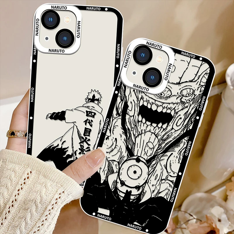 Чехол Anime Narutos Hokage Apple для iPhone 15 14 13 12 11 Mini XS XR X Pro MAX 8 7 6 Plus SE Angel Eyes прозрачный