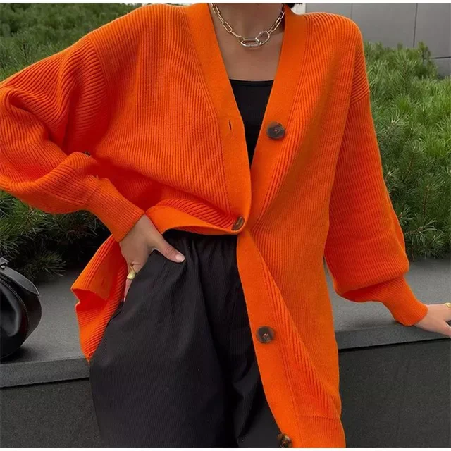 

NEW IN Y2K Houndstooth Knitted Cardigan Sweater 2022 Autumn Winter Vintage Sweater Jumper Casual Cardigan Women Coats