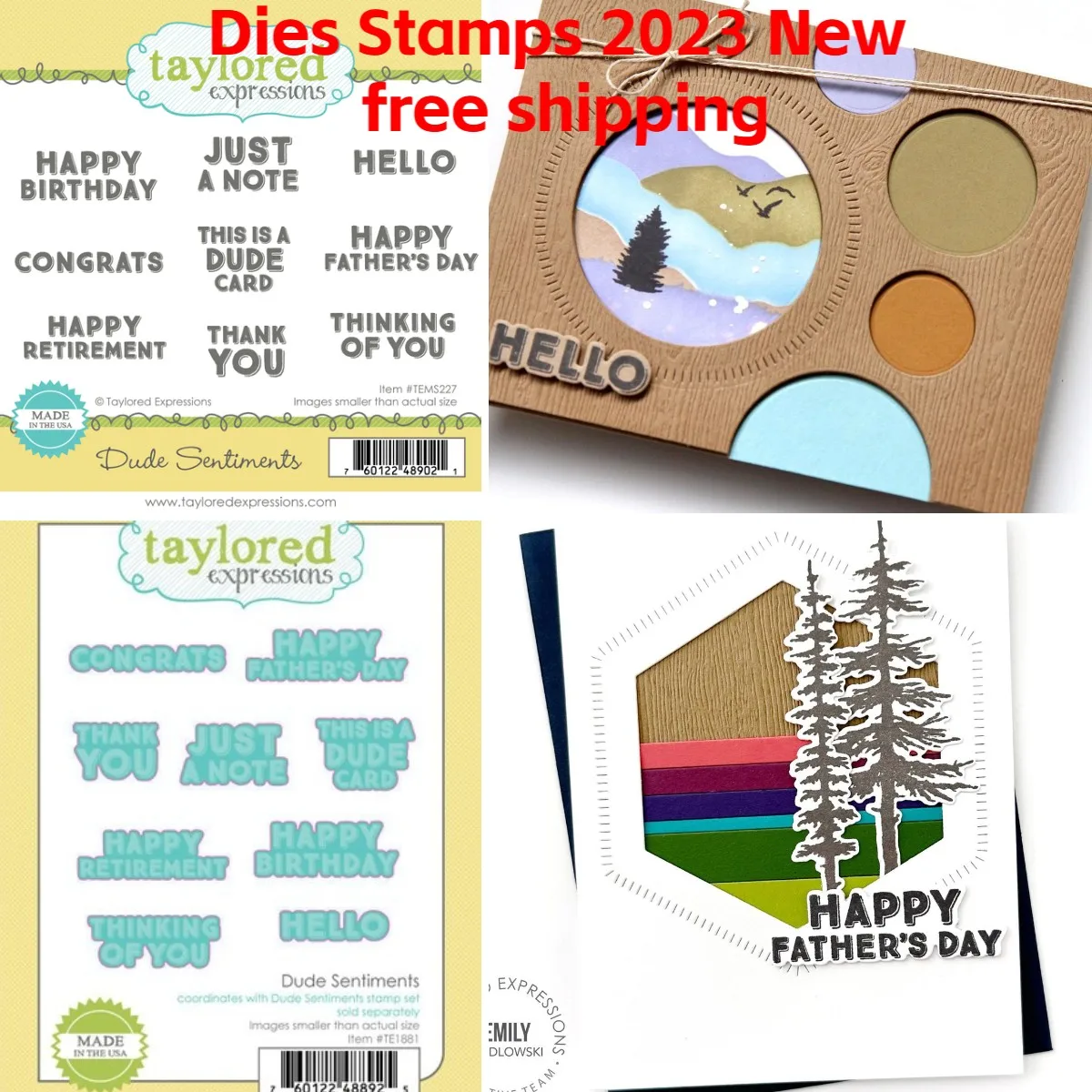 

Dude Sentiments 2023 New Metal Cutting Dies Stamps For Scrapbook Diary Decoration Embossing Diy Greeting Card