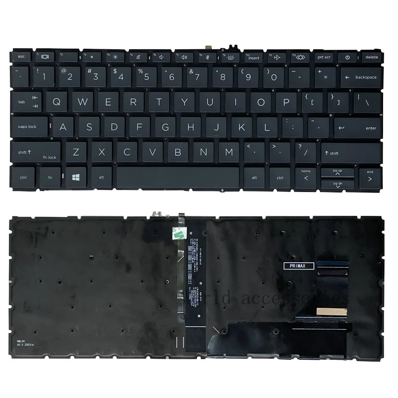 

New US/RU Russian Keyboard for HP EliteBook 735 G7 830 G7 With Backlit