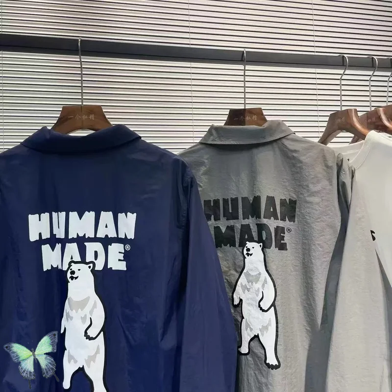 

Humanmade Fleece Polar Bear Vintage Waterproof Windproof Jacket Coats Human Made Jacket Men Women