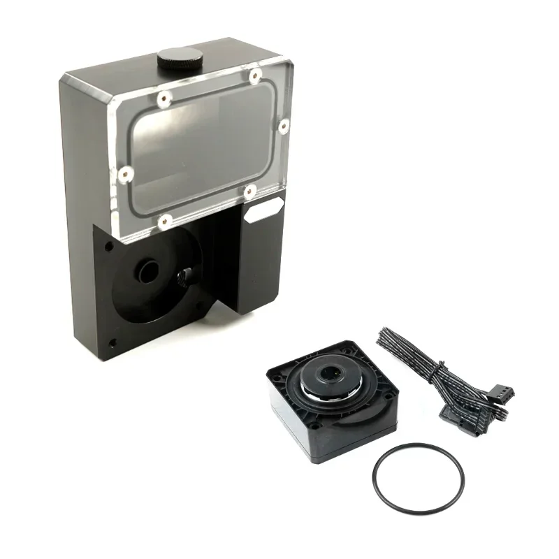 Ncase Iceman Cooler DDC Combo Res Reservoir Water Tank with Pump for Chasis M1 V4 V5 V6 - Black